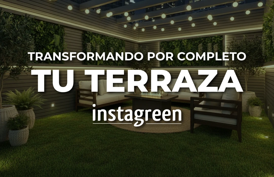 Cómo transformar por completo tu terraza o jardín combinando césped, follaje, paneles y luces